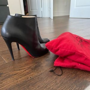 Christian loubitons booties